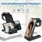 15W Wireless Phone Charger Stand Pad Fast Charge for Samsung Iphone LG Universal