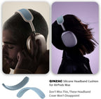 Headband Cover for Airpods Max (New 2024), Soft Silicone Airpods Max Headphone Headband Protectors/Comfort Cushion/Top Pad Protector Accessories Compatible with Apple Airpods Max (Blue)