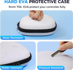 Carry Case Compatible with PS5 Controller, PS5 Controller Durable Hard Shell Carrying Case, Shock-Resistant PS5 Controller Storage Case for Travel and Home Use