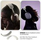 Headband Cover for Airpods Max (New 2024), Soft Silicone Airpods Max Headphone Headband Protectors/Comfort Cushion/Top Pad Protector Accessories Compatible with Apple Airpods Max (Off-White)