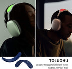 Headband Cushion for Apple Airpods Max, Washable Soft Silicone Dustproof Airpods Max Headphones Accessories Compatible with Knit-Mesh Canopy(Blue)