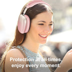 Silicone Case Cover for Airpods Max 2, Clear Gradient Soft TPU Ear Cups Cover/Ear Pad Case Cover/Headband Cover for Airpods Max 2/1 (2026/2024/2020), Transparent Accessories for Apple Airpod Max, Pink