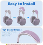 Headband Cover for Airpods Max (New 2024) - Soft Silicone Protector, Comfort Cushion, Top Pad Accessory Compatible with Apple Airpods Max (Purple)