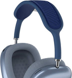 Headband Cushion for Apple Airpods Max, Washable Soft Silicone Dustproof Airpods Max Headphones Accessories Compatible with Knit-Mesh Canopy(Blue)