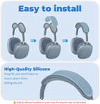 Headband Cover for Airpods Max (New 2024), Soft Silicone Airpods Max Headphone Headband Protectors/Comfort Cushion/Top Pad Protector Accessories Compatible with Apple Airpods Max (Blue)