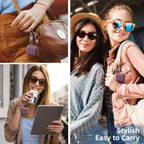 Compatible with Apple Airpods 1St/2Nd Generation Charging Case, Stylish Soft Silicone Flower Print Engraved Protector with Keychain Compatible with Airpods Case, Smoke Purple