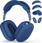 Silicone Case Cover for Airpods Max, Ear Pad Case Cover/Ear Cups Cover/Headband Cover for Airpods Max Headphones, Accessories Soft Silicone Protector for Apple Airpods Max New USB-C (2024) (Dark Blue)