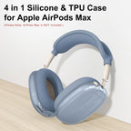 Silicone Case Cover for Airpods Max 2, Clear Soft TPU Ear Cups Cover/Ear Pad Case Cover/Headband Cover for Airpods Max 2/1 (2026/2024/2020), Transparent Accessories for Apple Airpods Max, Lavender