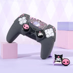 Silicone PS5 Controller Cover Skin Set,Anti-Slip Soft Protective Case for Ps5 Wireless Controller with 2 Thumb Grip Caps and 1 Sticker (Kml-Black)