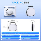 Carry Case Compatible with PS5 Controller, PS5 Controller Durable Hard Shell Carrying Case, Shock-Resistant PS5 Controller Storage Case for Travel and Home Use