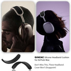Airpods Max Headphone Cover (Black), Soft Silicone Comfort Cushion & Top Pad Protector, Compatible with Airpods Max (2020, 2024), Enhances Comfort & Protection, over Ear Form Factor