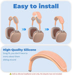 Headband Cover for Airpods Max (New 2024), Soft Silicone Airpods Max Headphone Headband Protectors/Comfort Cushion/Top Pad Protector Accessories Compatible with Apple Airpods Max (Orange)