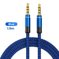 1.5M 3.5Mm Jack Male to Male Extension Aux Line Audio Cable for Iphone Samsung Xiaomi Car Headphone Audio Jack Braided Wire