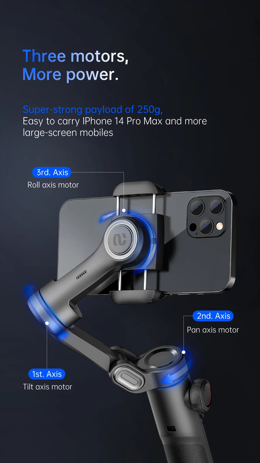 Smartxe 3-Axis Gimbal Stabilizer