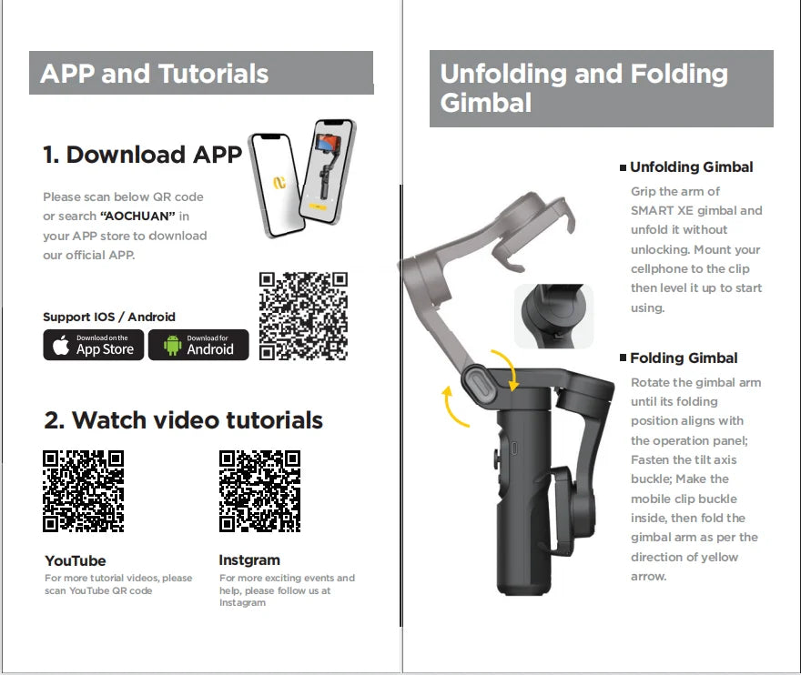Smartxe 3-Axis Gimbal Stabilizer