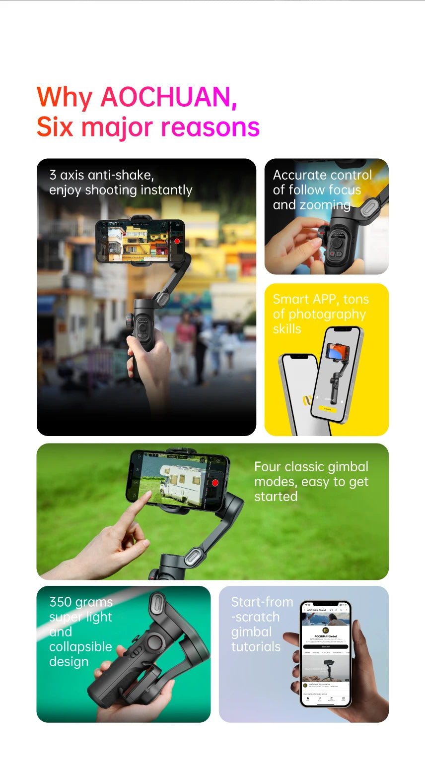 Smartxe 3-Axis Gimbal Stabilizer