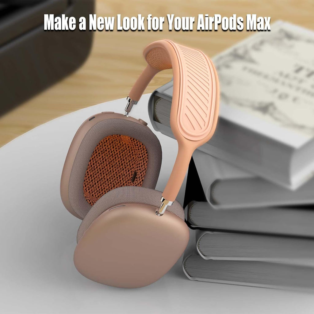 Headband Cover for Airpods Max (New 2024), Soft Silicone Airpods Max Headphone Headband Protectors/Comfort Cushion/Top Pad Protector Accessories Compatible with Apple Airpods Max (Orange)