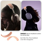 Headband Cover for Airpods Max (New 2024), Soft Silicone Airpods Max Headphone Headband Protectors/Comfort Cushion/Top Pad Protector Accessories Compatible with Apple Airpods Max (Orange)