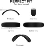 Airpods Max Headphone Cover (Black), Soft Silicone Comfort Cushion & Top Pad Protector, Compatible with Airpods Max (2020, 2024), Enhances Comfort & Protection, over Ear Form Factor