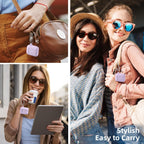 Compatible with Airpod Case and Airpods 2Nd Generation Case Flower Print Engraved Skin Cover Compatible with Apple Airpods 2Nd/1St Charging Case with Keychain, Lavender