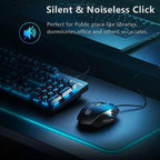W1 Wired Mouse Esports Gaming Mouse Silent Office Mouse Three Keys and Six Keys Are Optional