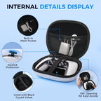 Carry Case Compatible with PS5 Controller, PS5 Controller Durable Hard Shell Carrying Case, Shock-Resistant PS5 Controller Storage Case for Travel and Home Use