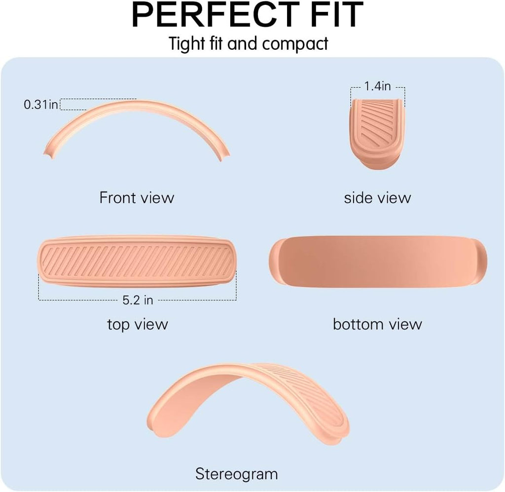 Headband Cover for Airpods Max (New 2024), Soft Silicone Airpods Max Headphone Headband Protectors/Comfort Cushion/Top Pad Protector Accessories Compatible with Apple Airpods Max (Orange)